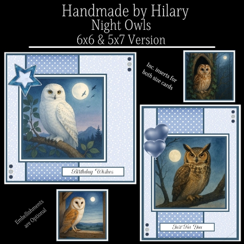 Night Owls - 6x6 and 5x7 Version