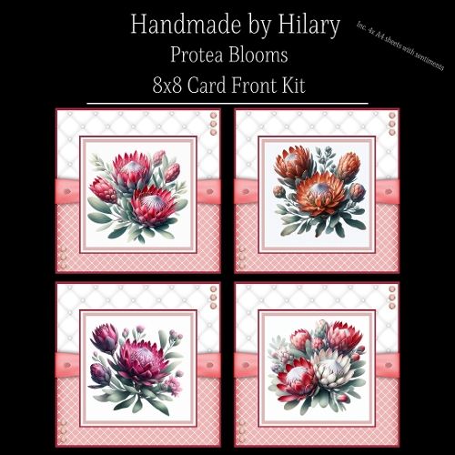 Protea Blooms - 8x8 Card Fronts