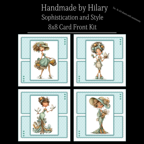 Sophistication and Style - 8x8 Card Fronts