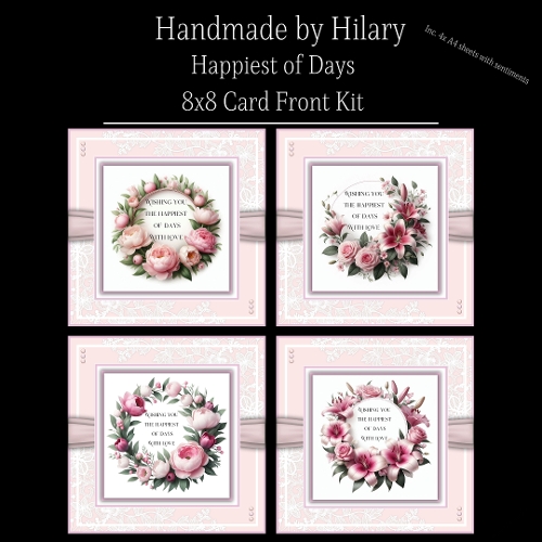 Happiest of Days - 8x8 Card Fronts