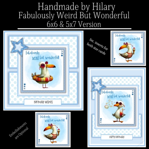 Fabulously Weird But Wonderful - 6x6 and 5x7 Version