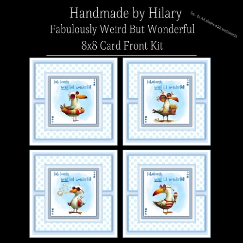 Fabulously Weird But Wonderful - 8x8 Card Fronts