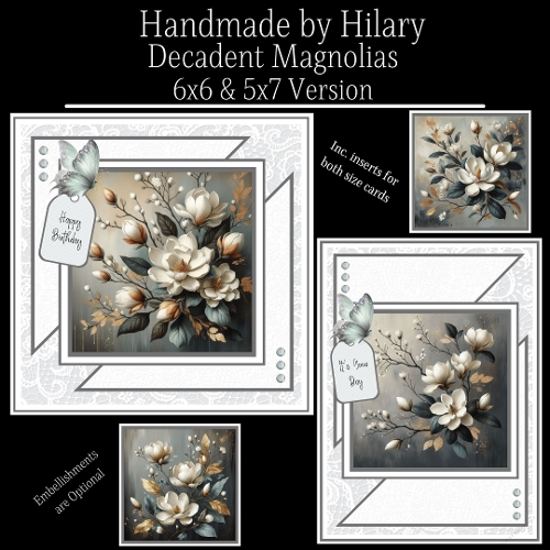 Decadent Magnolias - 6x6 and 5x7 Version
