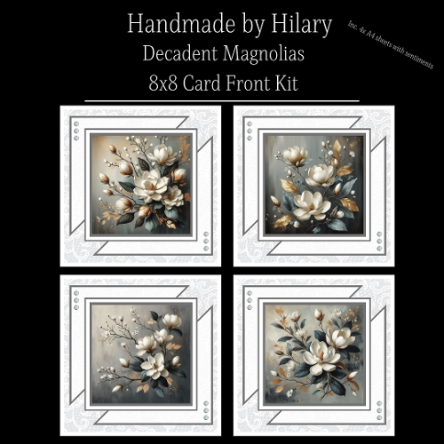 Decadent Magnolias - 8x8 Card Fronts