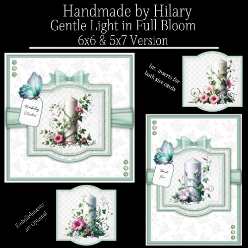 Gentle Light in Full Bloom - 6x6 and 5x7 Version