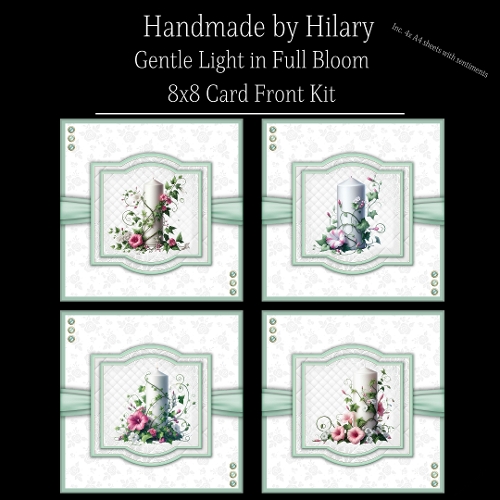 Gentle Light in Full Bloom - 8x8 Card Fronts