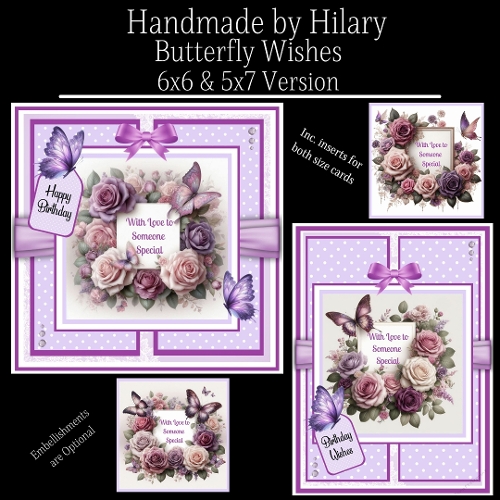 Butterfly Wishes - 6x6 and 5x7 Version