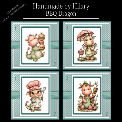 BBQ Dragons - 8x8 Card Fronts
