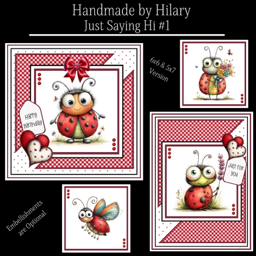 Just Saying Hi #1 - 6x6 and 5x7 Version