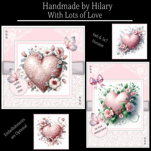 With Lots of Love - 6x6 and 5x7 Version