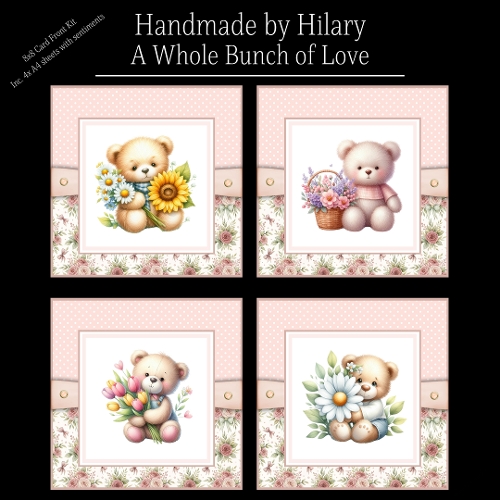 A Whole Bunch of Love - 8x8 Card Fronts