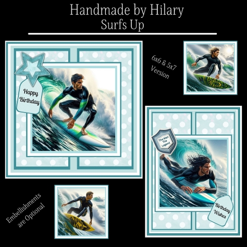 Surfs Up - 6x6 and 5x7 Version