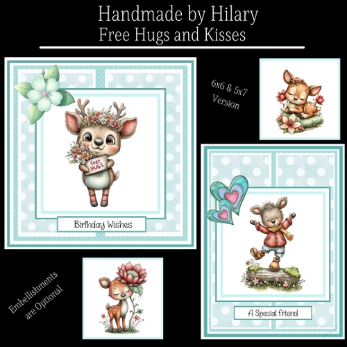 Free Hugs and Kisses - 6x6 and 5x7 Version