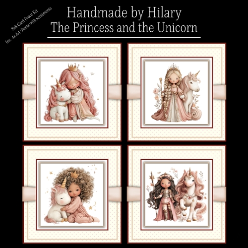 The Princess and the Unicorn - 8x8 Card Fronts