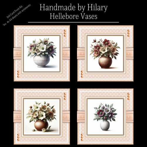 Hellebore Vases - 8x8 Card Fronts