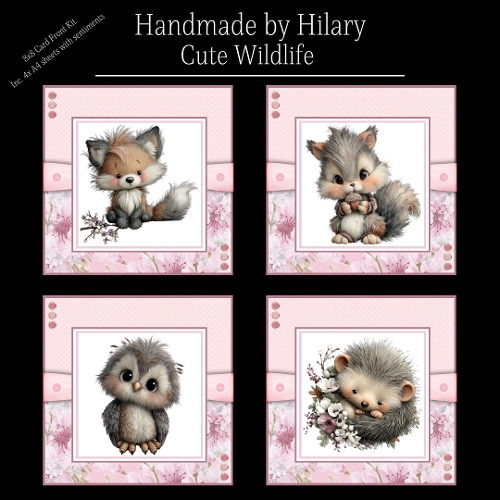 Cute Wildlife - 8x8 Card Fronts