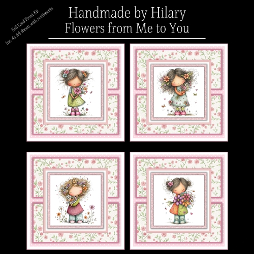Flowers from Me to You - 8x8 Card Fronts