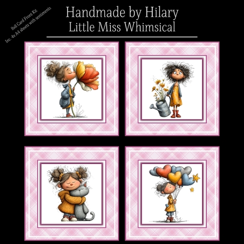 Little Miss Whimsical - 8x8 Card Fronts