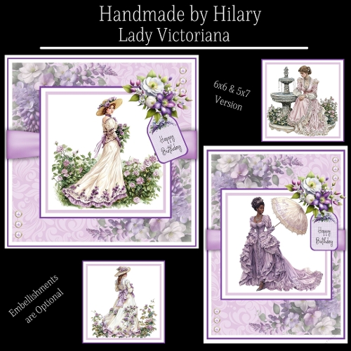 Lady Victoriana - 6x6 and 5x7 Version