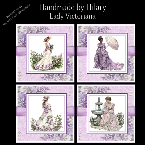 Lady Victoriana - 8x8 Card Fronts