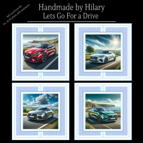 Lets Go For a Drive - 8x8 Card Fronts