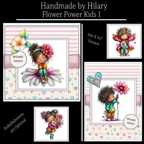 Flower Power Kids 1 - 6x6 and 5x7 Version