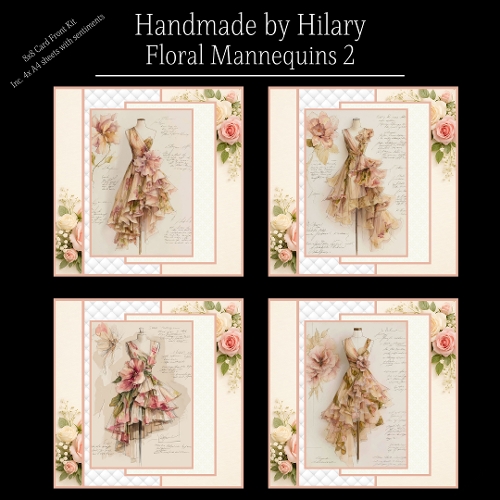 Floral Mannequins 2 - 8x8 Card Fronts