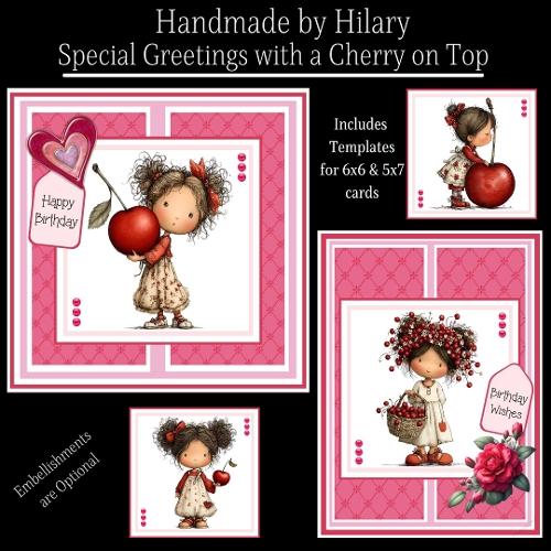 Special Greetings with a Cherry on Top - 6x6 and 5x7 Version