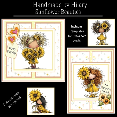 Sunflower Beauties - 6x6 and 5x7