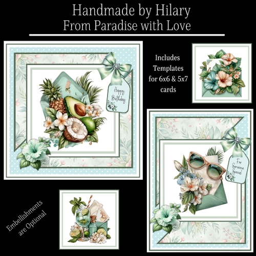 From Paradise With Love - 6x6 and 5x7
