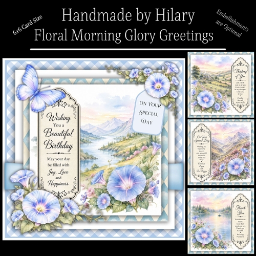 Floral Morning Glory Greetings