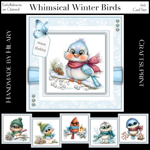 Whimsical Winter Birds
