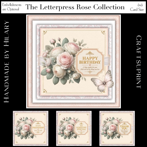 The Letterpress Rose Collection