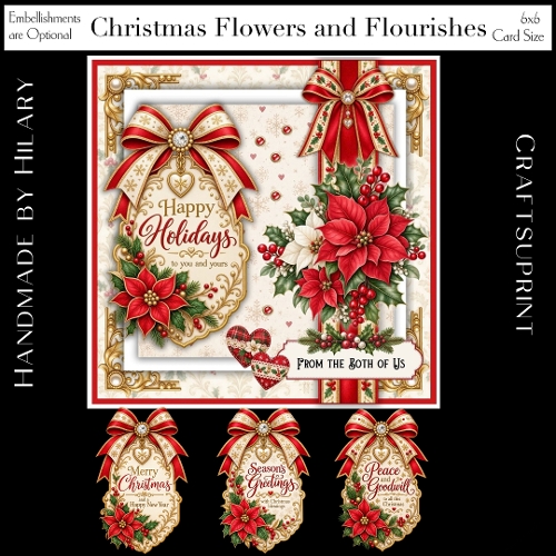 Christmas Flowers and Flourishes