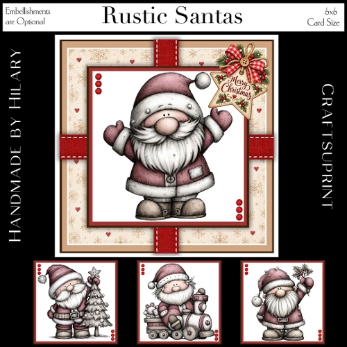 Rustic Santas