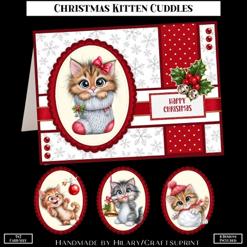 Christmas Kitten Cuddles