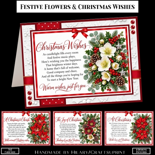 Festive Flowers and Christmas Wishes