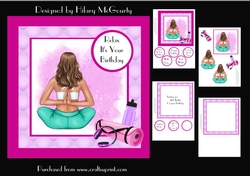 cup1188301_118824 - Yoga Girl Birthday Card 2