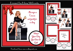 Blond Girl - Forever a Queen Birthday Card