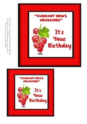 Redcurrant Fruit Card