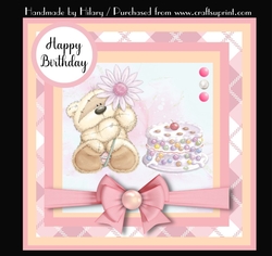 7 Inch Square Card Mini Kit - Fizzy Moon and Cake