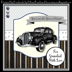 7 Inch Square Card Mini Kit -  Classic Car #1