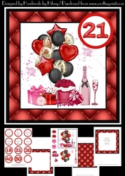 7 Inch Square Card Mini Kit - Birthday Celebrations