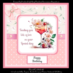 Elegant Cocktails #2 - 7 x 7 Square Card Mini-Kit