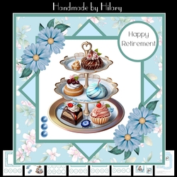 Afternoon Tea #4 (7x7 inch square card kit)