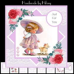 Lets Go Walkies #2 (7x7 inch square card kit)