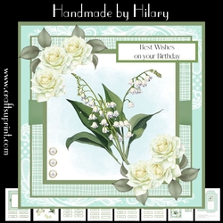 Lovely Lily of the Valley (7x7 inch square card kit)