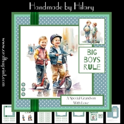 Big Boys Rule (7x7 inch square card kit)