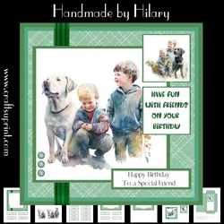 Faithful Friends (7x7 inch square card kit)