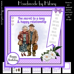 Long and Happy Relationship #3 (7x7 inch square card kit)